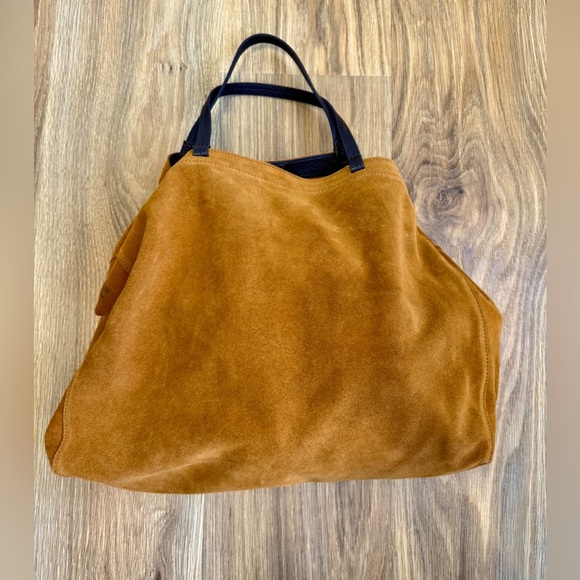 Mark and Graham Brown Suede Leather Boho Bag NWOT - Picture 6 of 7